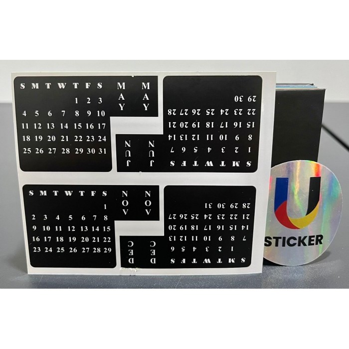 

Sticker Stiker Kalender 2025 Notebook Buku
