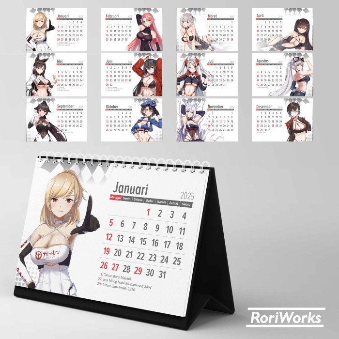 

Kalender Meja 2025 - Azur Lane Race Queen