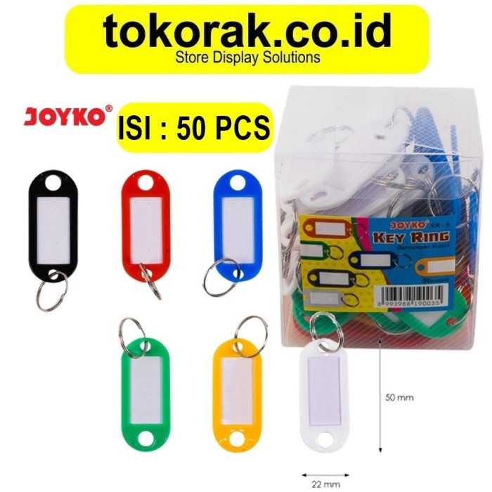 

Key Ring 50 Pcs Joyko Gantungan Kunci Label Nama Kr 9 50Pcs Name Tag Kr9