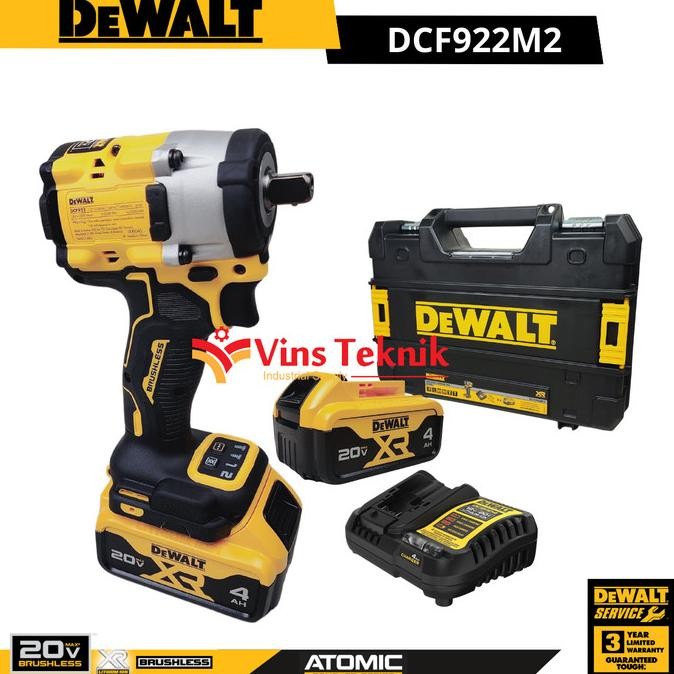 Atomic Dcf922 Mesin Pembuka Impact Wrench Brushless Dewalt Dcf922M2