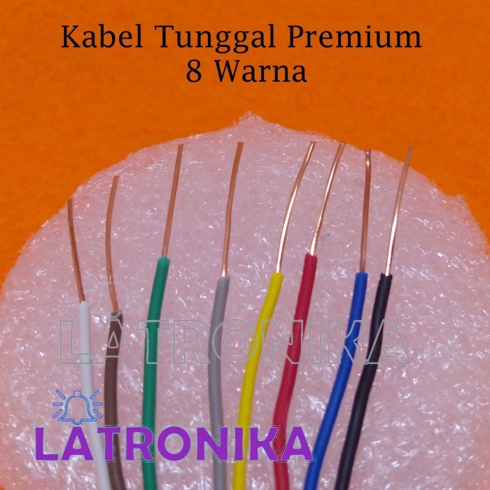 BIG SALE Kabel Tunggal Premium Engkel Jumper Breadboard PCB Panjang 1M x 8Warna