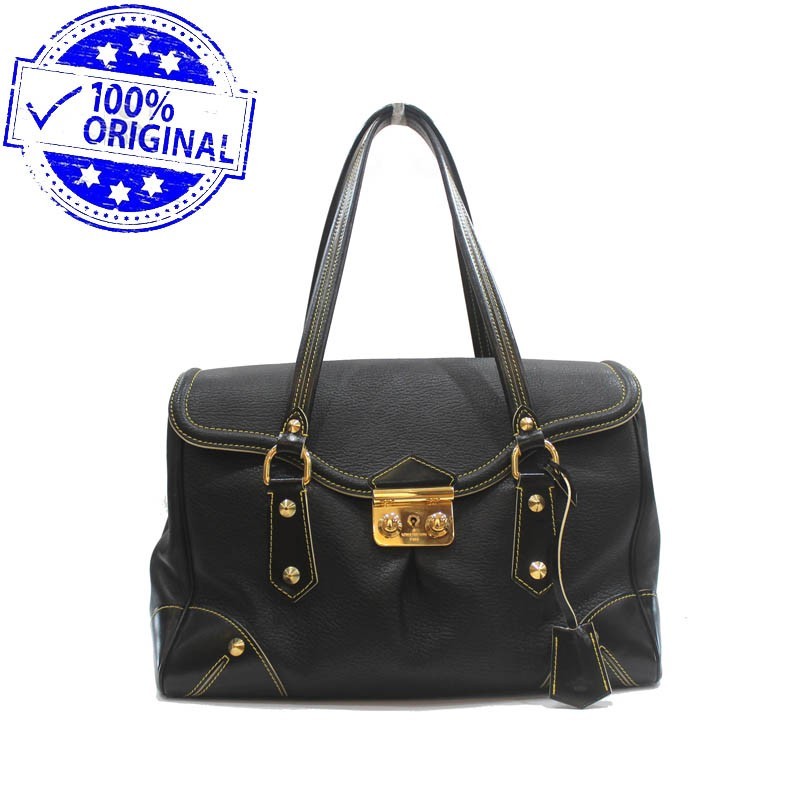 Preloved Louis Vuitton Suhali Black Leather AUTHENTIC