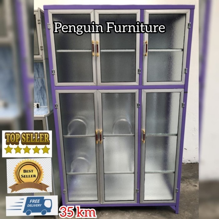 Rak Piring Full Box 3 Pintu Bp/Rak Piring Full Box Aluminium