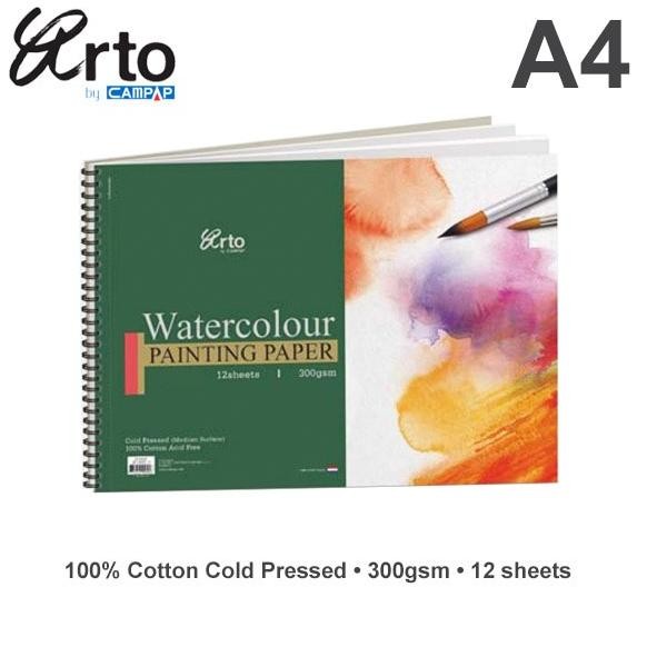 

HOT PROMO Arto A4 Water Colour Book 300gsm - Cotton