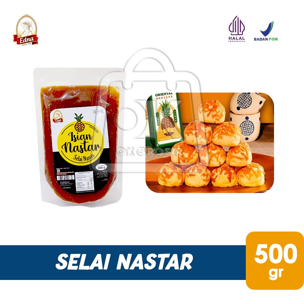 

Selai Nastar EDNA Pineapple Filling Isian Selai Buah Nanas (Pouch 500g)