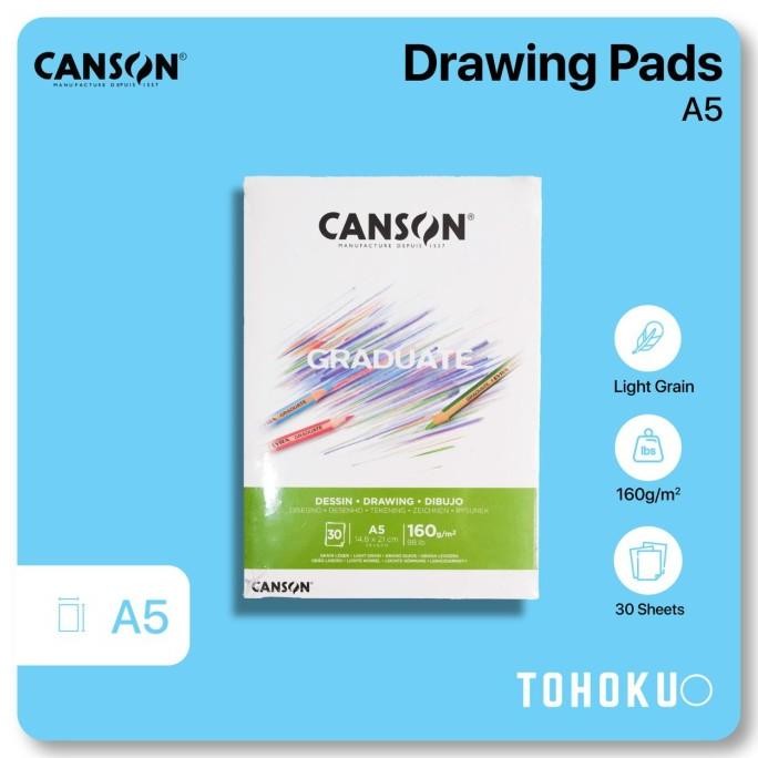 

TERMURAH Canson - Graduate Drawing Pads A5