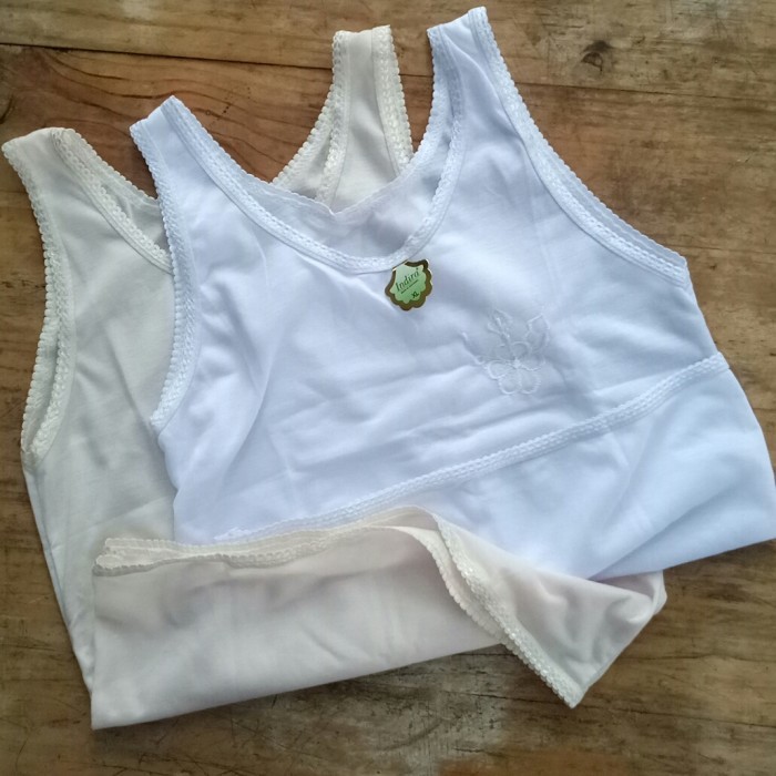 Singlet Wanita Kaos Dalam Anak Perempuan Sd Smp Bahan Katun