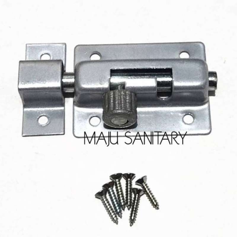 Grendel Slot Pintu 2 Inch Grendel Besi Tebal Grendel Tower Bolt 2 Inch