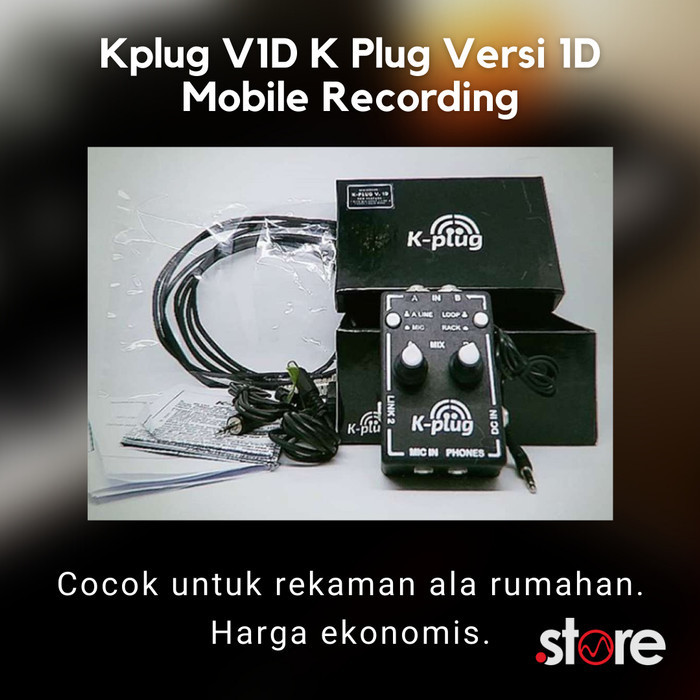Kplug V1D K Plug Versi 1D Mobile Recording Audio Interface Soundcard