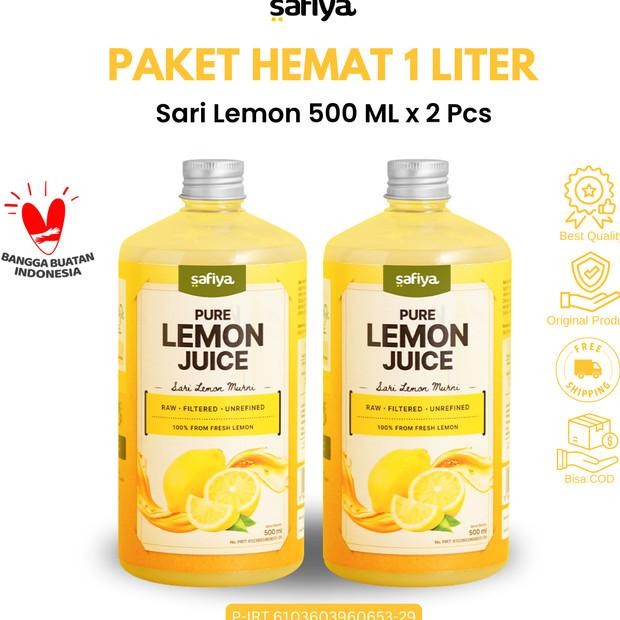 

Afiya Ari Lemon 1 Liter Pure Lemon Freh Murni