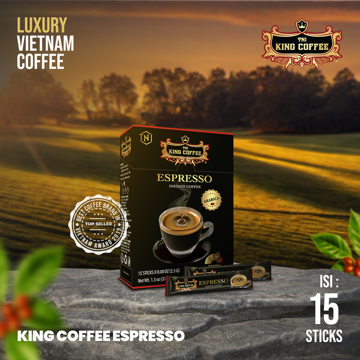 

PROMO! Kopi Vietnam King Coffee Espresso Instant isi 15 sachet - Trung Nguyen