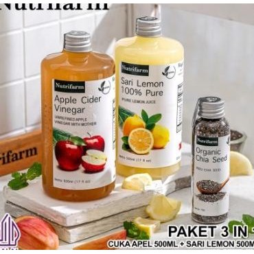 

Nutrifarm Paet 3In1 Cua Apel Ari Lemon Chia Eed