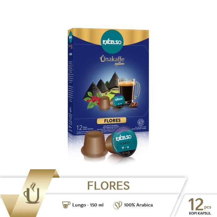 

Coffee Capsule - Kopi Kapsul Excelso Unakaffe Flores box