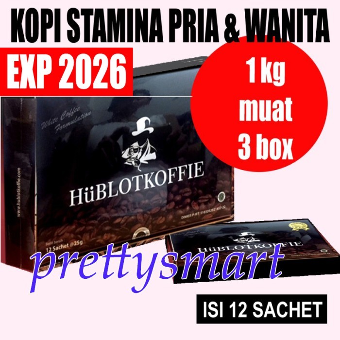 

PROMO! HUBLOT COFFEE - KOPI HUBLOT - HUBLOTKOFFIE ISI 12 SACHET ORIGINAL