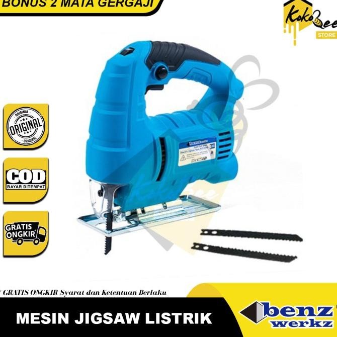 Mesin Jigsaw Benz Werkz / Mesin Potong Kayu / Mesin Gergaji Kayu Benz