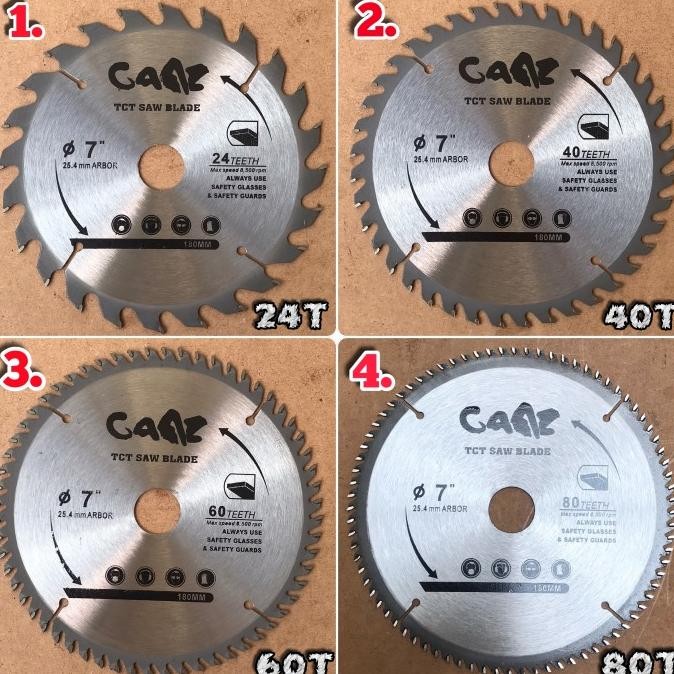 Mata Gergaji Kayu 7 Inch Circular Saw Blade 7" Mata Potong Kayu 7 inch