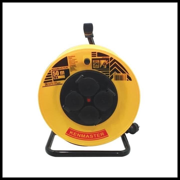 Kenmaster Kabel Roll 50 Meter 10A SNI - Kabel Rol 4 lubang 50m