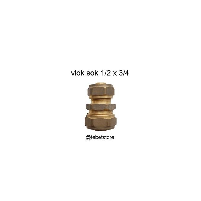 Promo SAMBUNGAN SELANG AIR PANAS : VLOK SOK 1/2X 3/4 INCH MERK RIFENG COD