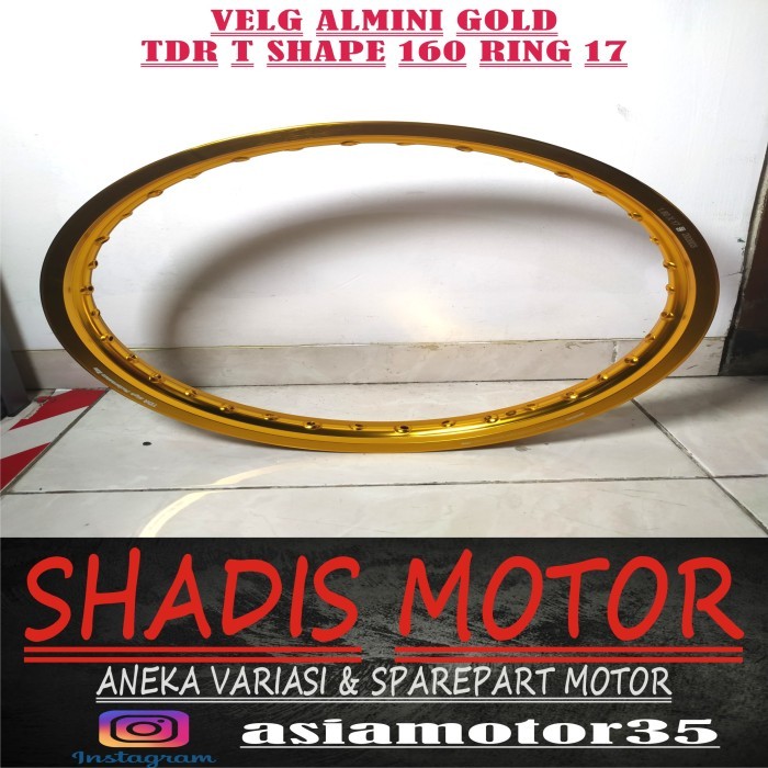 Velg Almini Gold Tdr T Shape 160 Ring 17