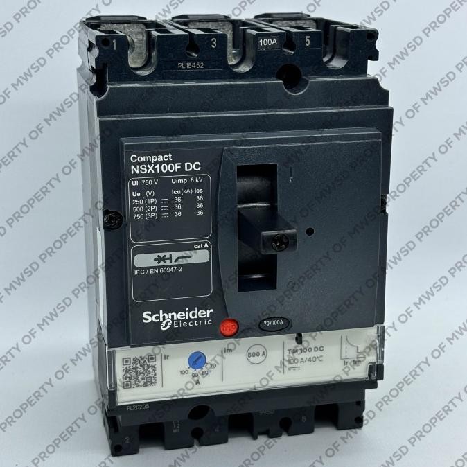 [ TM ] SCHNEIDER MCCB NSX100F 3P 100A KHUSUS DC 36KA NSX100F33DC100
