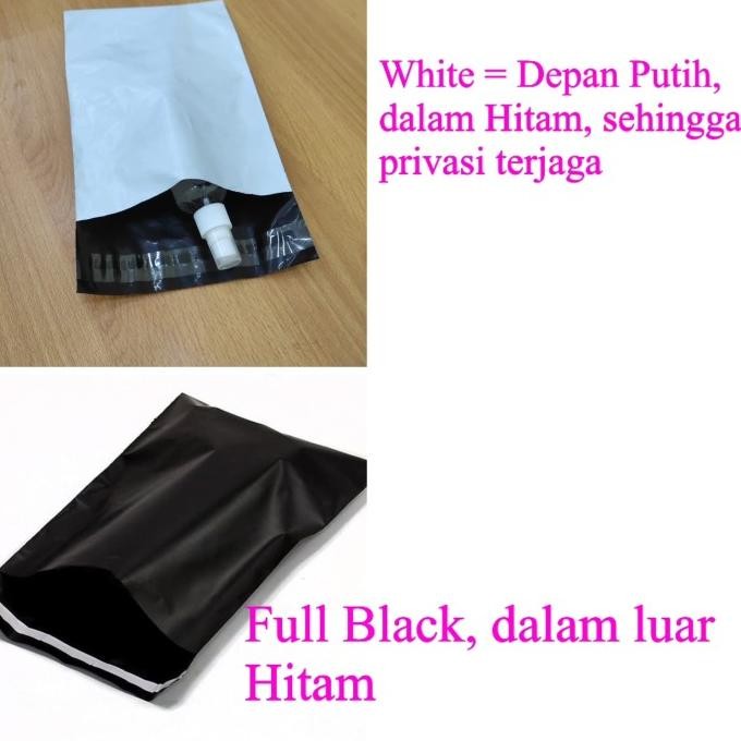 

Promo Polymailer Putih 50x60 Amplop Plastik Olshop 100 lbr Hitam Glossy mura COD