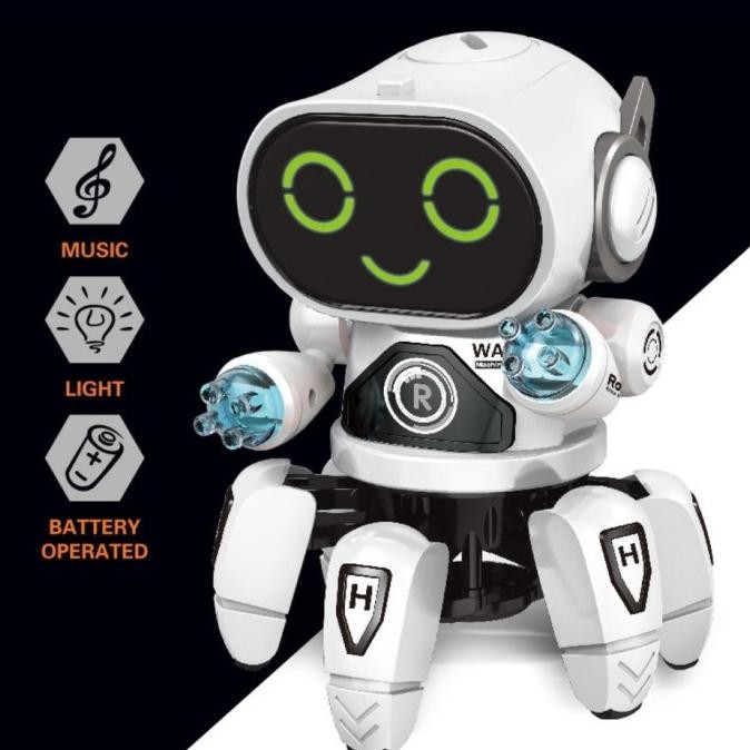 TERLARIS Robot AI Emo Pet Mainan Robot Anak Lucu Dancing Music