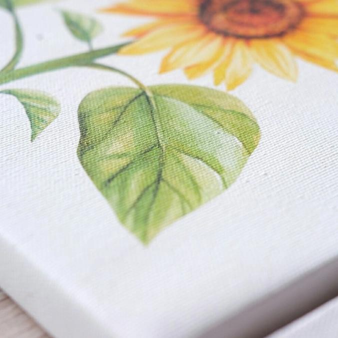 LUKISAN DEKORASI SUNFLOWER POSTER KANVAS HIASAN DINDING BUNGA MATAHARI