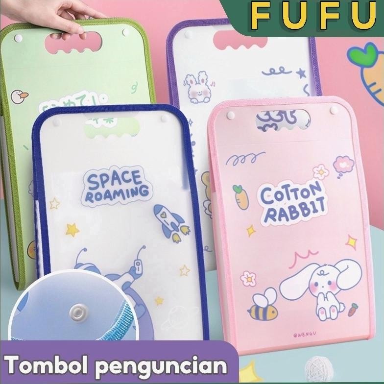

TERMURAH FUFU File Organizer / penyimpanan berkas / folder portable / tempat kertas ujian ryu-56