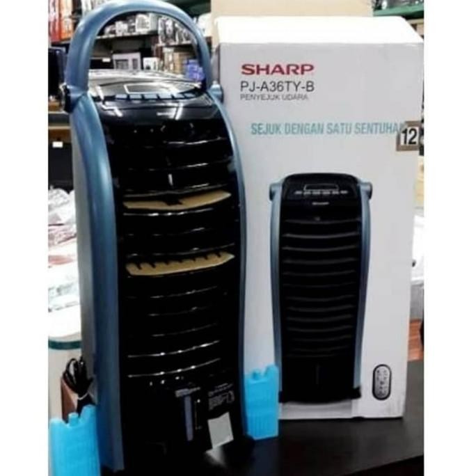 Sharp Air Cooler Pja36Ty Kipas Angin Ac Dingin Portable + Remote Original Dan Terpercaya