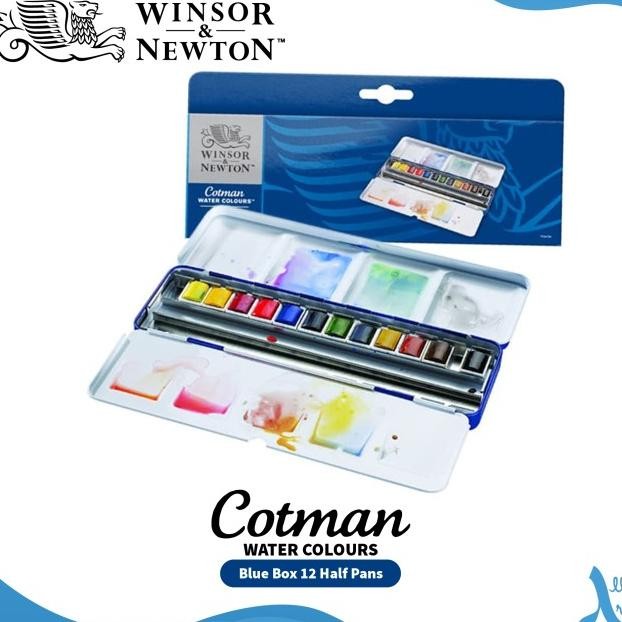 

Cat Air Winor Newton Cotman Watercolor 12 Half Pan Travel Tin