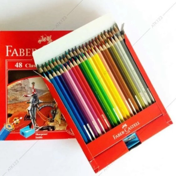 

SALE TERLARIS PENSIL WARNA FABERCASTELL/PENSIL WARNA 48 WARNA/PENSIL WARNA /PINSIL READYY