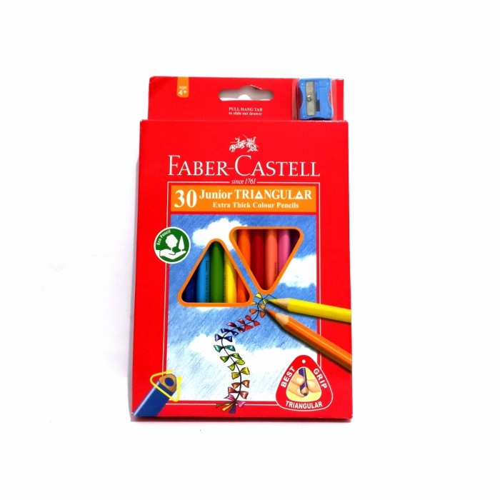 

SALE TERLARIS FABER CASTELL PENSIL GAMBAR JUNIOR TRIANGULAR 30 WARNA READYY
