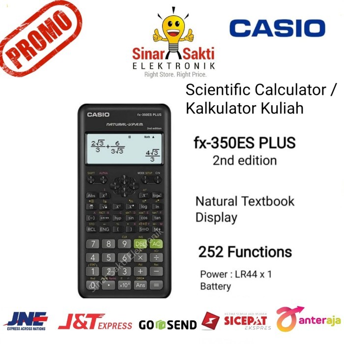 

Casio Kalkulator Kuliah Scientific Calculator fx 350es plus 350 ES
