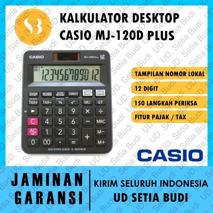 

Kalkulator CASIO MJ-120D Plus Baru dan Asli