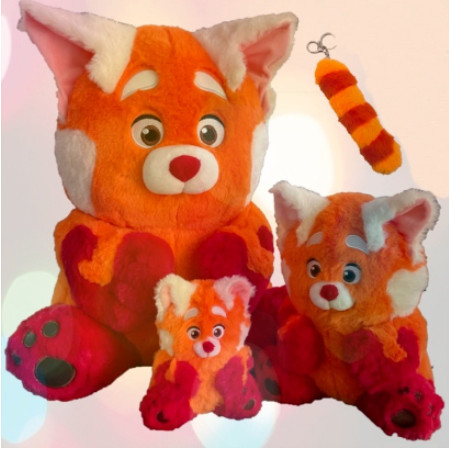 Boneka Turning Red Panda Plush Doll Kawaii Cute Anime Stuffed Gift