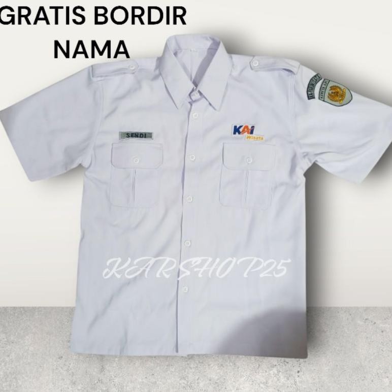 KT78 KEMEJA PDH KAI TERBARU SERAGAM ATASAN KAI BAJU KAI SERAGAM KERETA API INDONESIA KEMEJA KAI COMM