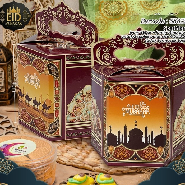 

Dus Box Hampers Toples Kue Lebaran (2Toples)