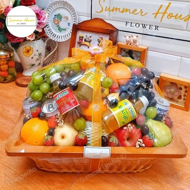 

Parcel Buah Eksklusif Premium Mix Buah Susu Youc1000 Fruit Hampers