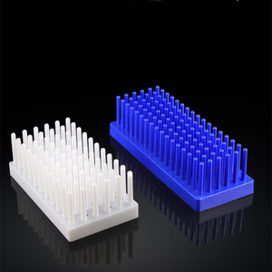 

LabTestKit 2pcs Lab 66/102column Plastic Column Type Thickening Test Tube Rack Can Be Inverted Socket