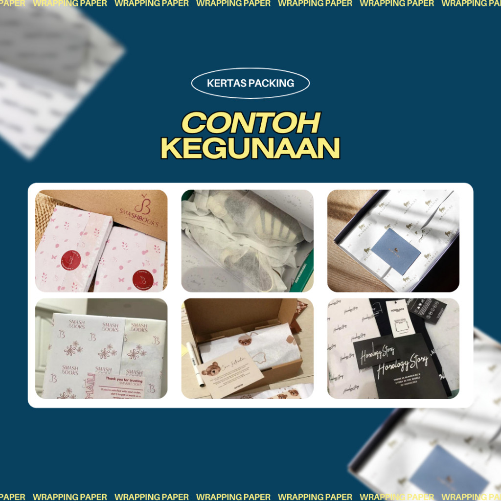 

(Custom Logo Jumbo ) Kertas Dorslag Cetak / Wrapping Paper/ Bungkus Baju/ Bungkus Sepatu/ Hampers