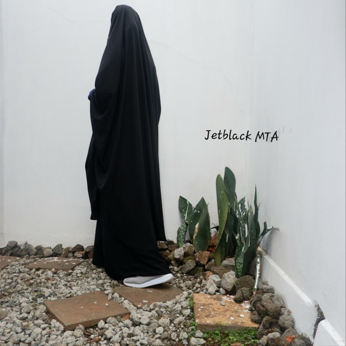 French khimar Jetblack set Gamis