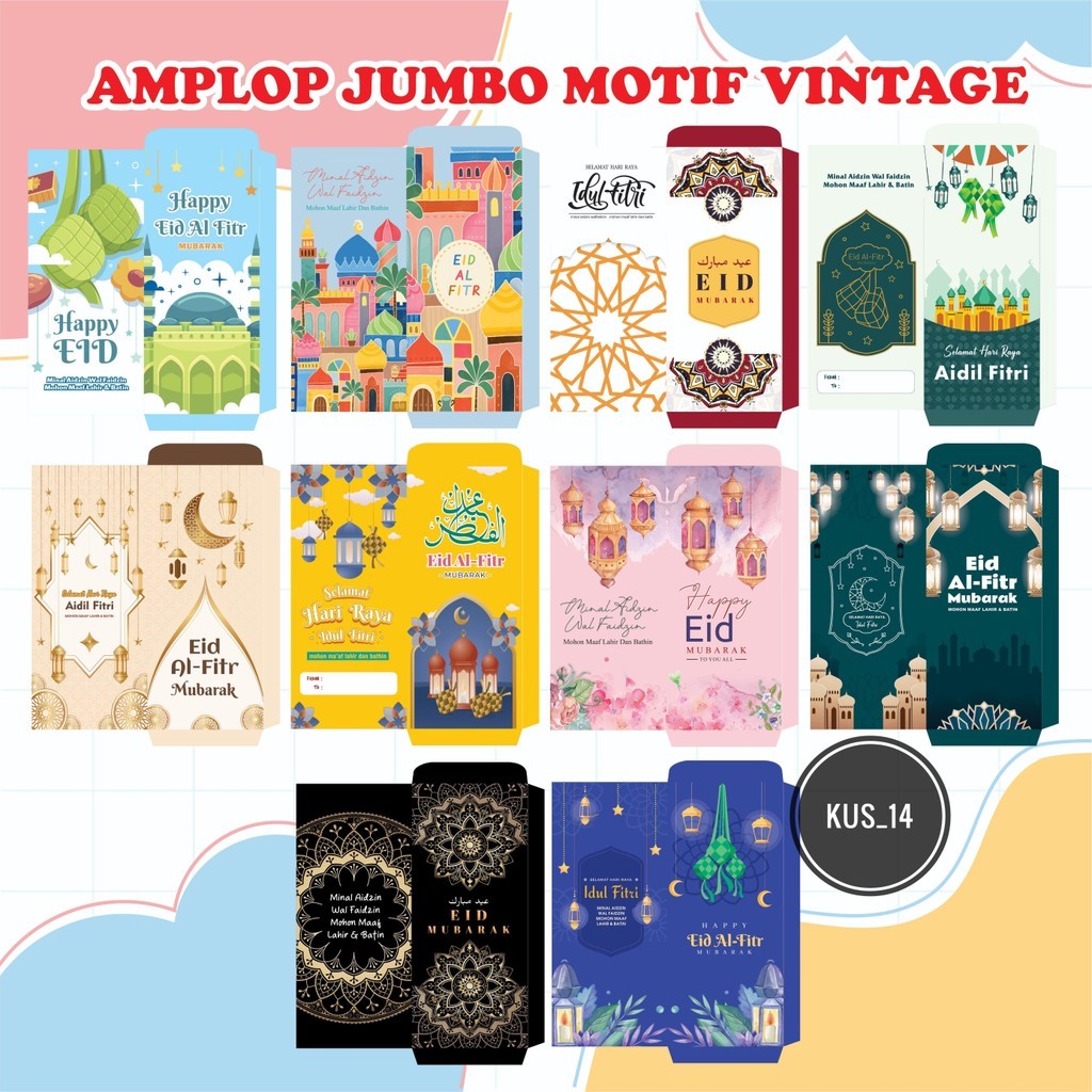 

Paket 50 Pcs Amplop Lebaran 2025 Amplop Thr Murah