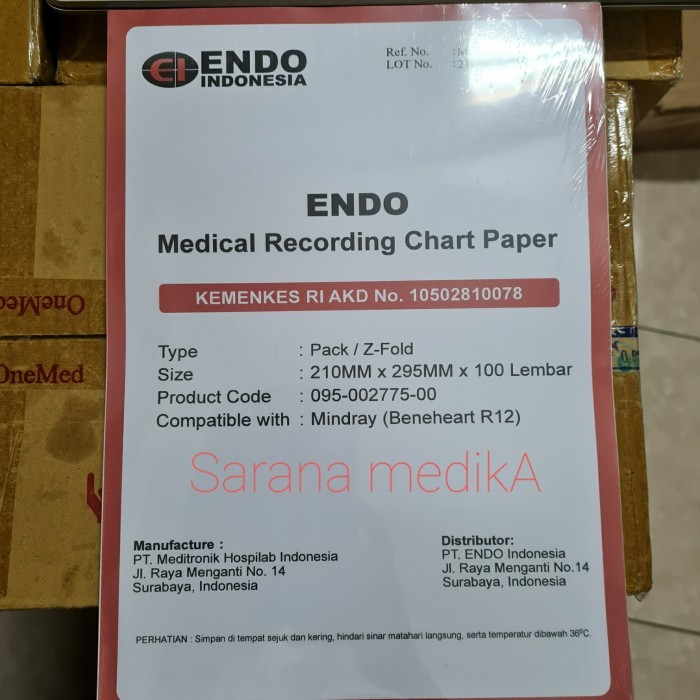 Paper ECG R12 Mindray/Mindray Kertas EKG R 12