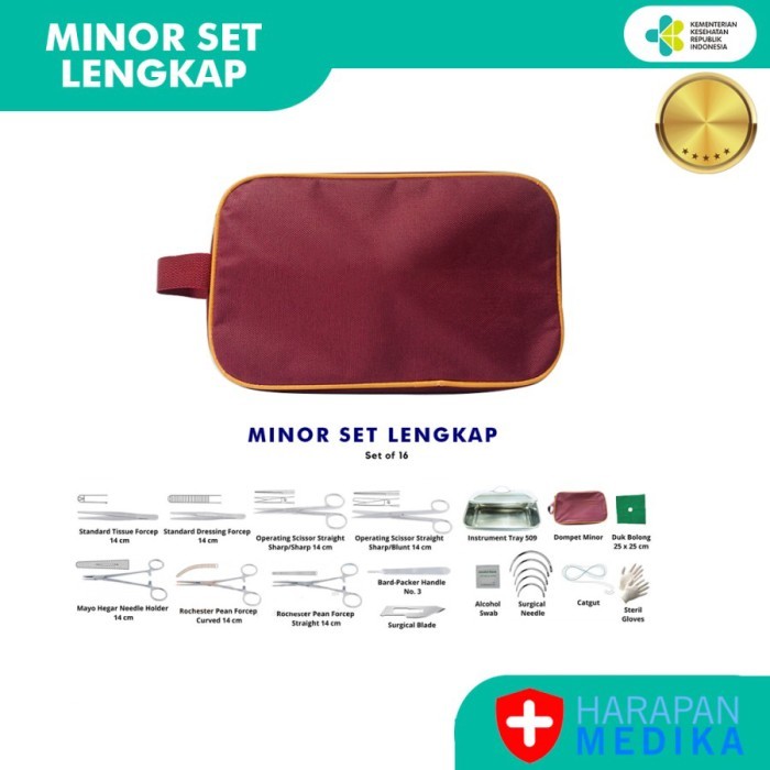 Minor Set Lengkap / Set Bedah Minor Lengkap