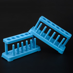 

LabTestKit 1PC Lab School Supplies Red Plastic Test Tube Rack 6 Holes Holder Support Burette Stand Laboratory Test Tube Stand Shelf