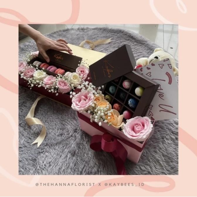 

Valentine Package Bouquet Chocolate Fresh Flower Hampers Pacar Kado