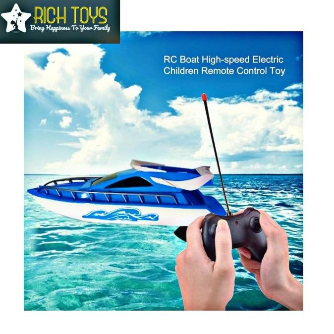 Promo Mainan Perahu Air Remote Control Rc Boat Mainan Anak Laki Laki COD