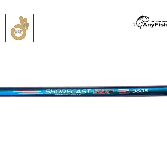 Joran Pancing Laut Anyfish Sambung 3 Shore Cast Surf Panjang 360/390/420/450 cm SALE
