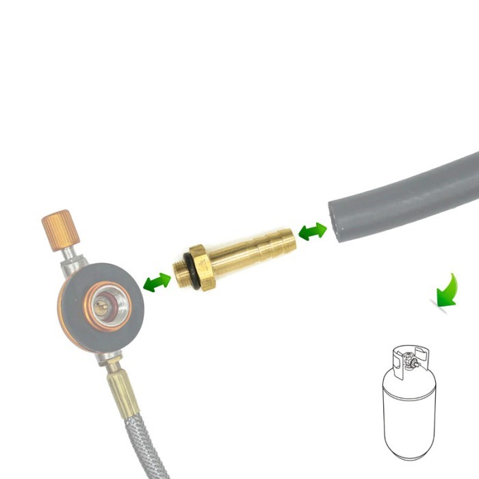 Adapter Konverter Regulator Tabung Gas Camping Ke Selang Gas 3Kg