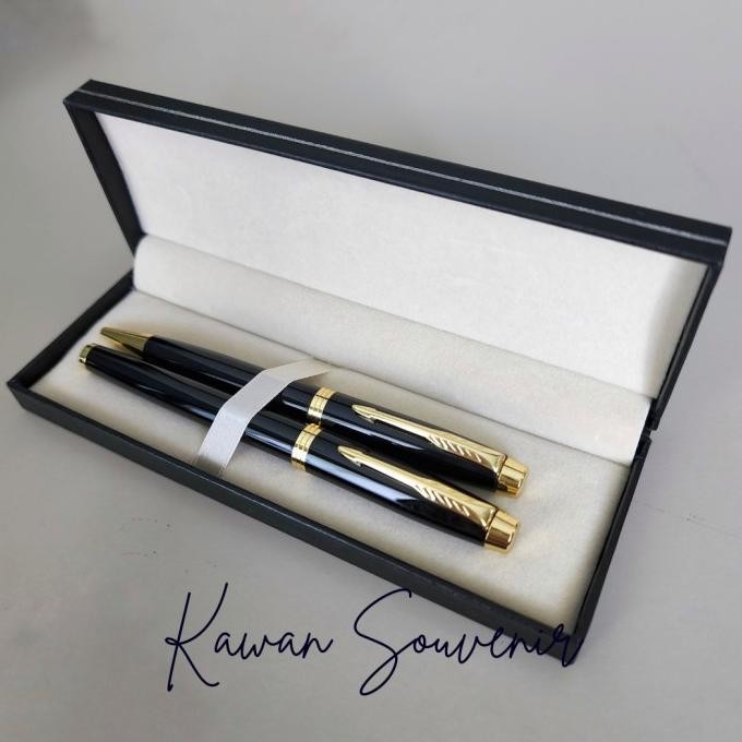 

Pulpen Metal 1 Set Model Parker IM New Cocok Untuk Souvenir + Kotak